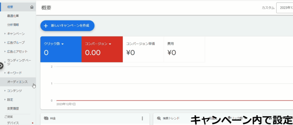 Google広告のカスタムオーディエンス説明画像